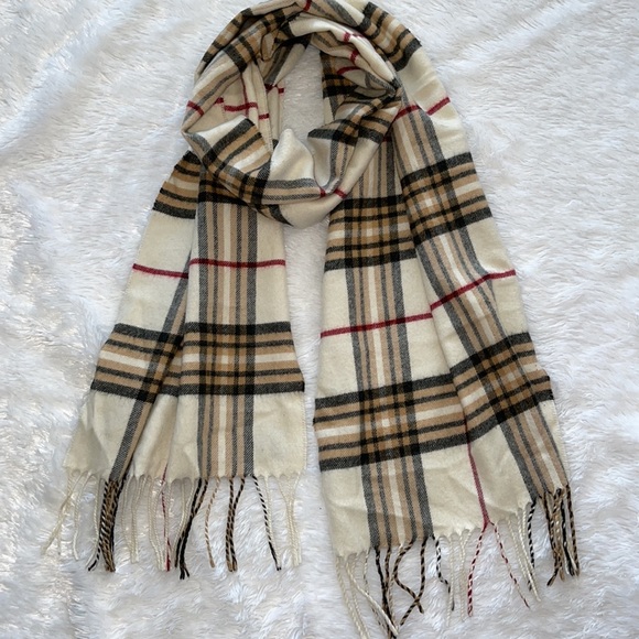 Fraas Cashmink Scarf Plaid Lightweight Wrap Scarf Made in Germany - Picture 3 of 6